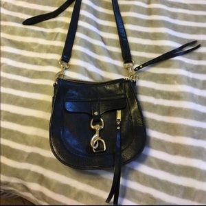 LN Rebecca Minkoff Leather Saddle Crossbody Bag